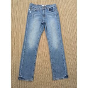 Levis Classic Straight Leg Jeans Womens Size 6 Medium Wash Blue Denim Pants